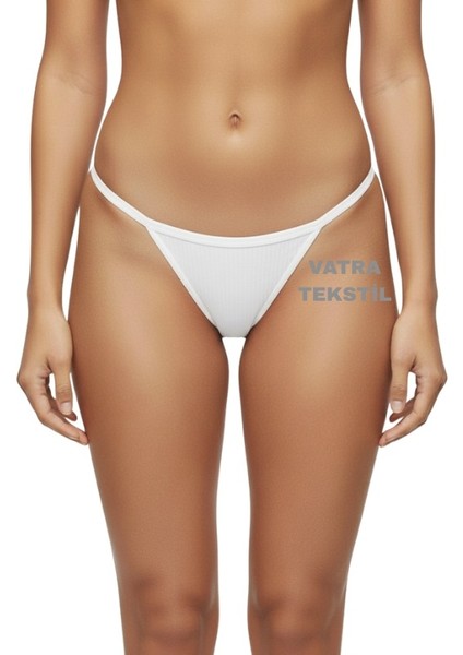 Çok Renkli 3'lü Set Pamuklu Ip String Külot fiyatları