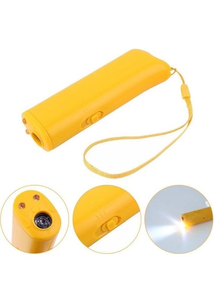 Buğz Ultrasonik Köpeksavar Cihaz – 150 Desibel, Ses Dalgasıyla Zararsız Koruma, LED Işıklı, Etkili