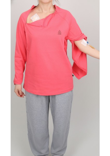 Cure Adaptif Kemoterapi Hasta Bakım Kıyafeti Fuşya indirimleri