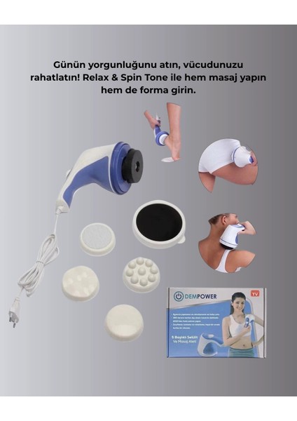 Buğz Elektrikli Yağ Yakıcı Masaj Aleti 5 Başlıklı Vücut Şekillendirici fiyatları