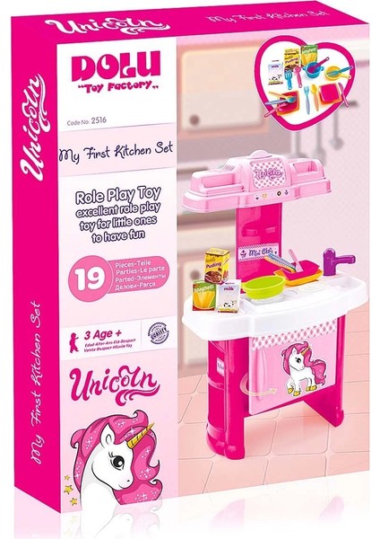 Buğz Dolu Unicorn Şefin Mutfak Seti - 2516D