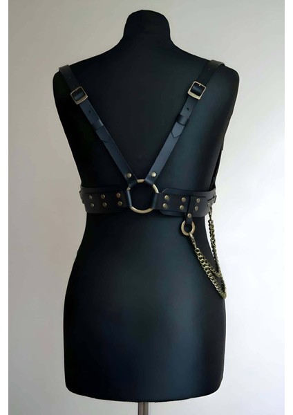 Zincir Detaylı Şık Tarz Kemer, Omuz ve Sırt Kemer - BRF908