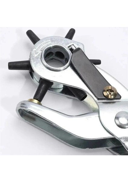 Buğz Kemer Delme Makinası Pratik 6 Başlıklı Kemer Delme Aleti Metal Kemer Delme Aparatı