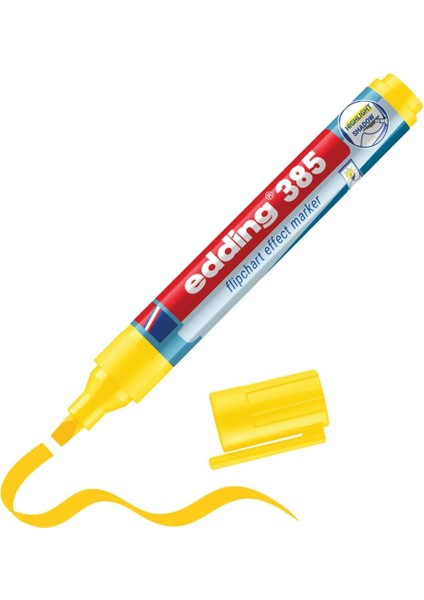 385 Flipchart Efekt Markörü Sarı