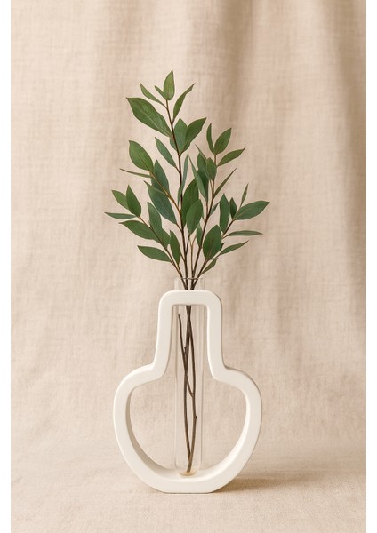 AİBAR Zen Modern , Lüks , Bohem Dekoratif Vazo 15 cm