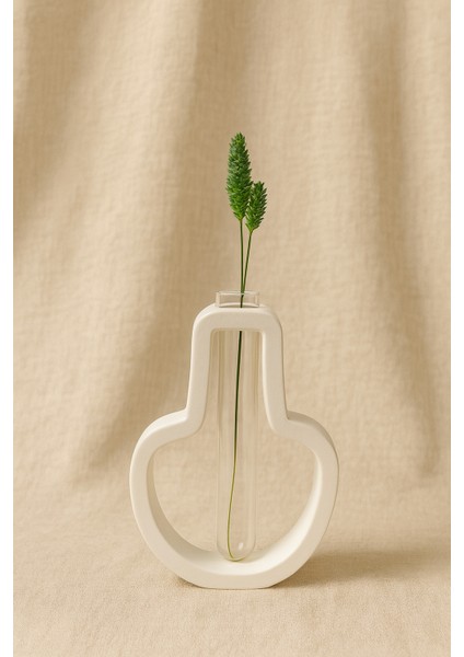 AİBAR Zen Modern , Lüks , Bohem Dekoratif Vazo 15 cm