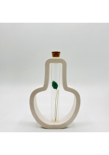 AİBAR Zen Modern , Lüks , Bohem Dekoratif Vazo 15 cm