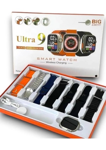 Buğz Watch9 7 Kordonlu Akıllı Saat