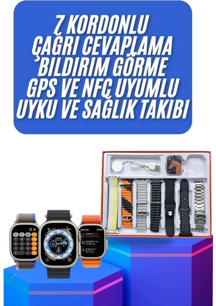 Buğz Yeni Nesil Unısex 7 Kordonlu Çok Fonksiyonlu Nabız Ölçer Uyku ve Sağlık Takibi