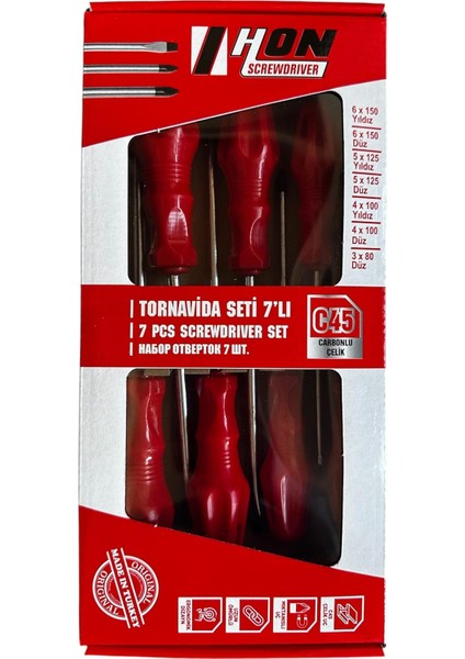 7 Parca Tornavida Seti