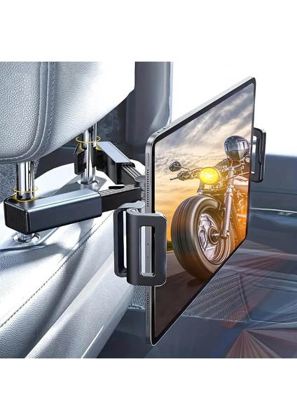 Koltuk Arkası Telefon Tablet Tutucu, Araç Için Ayarlanabilir Koltuk Başı Tablet Tutma Aparatı