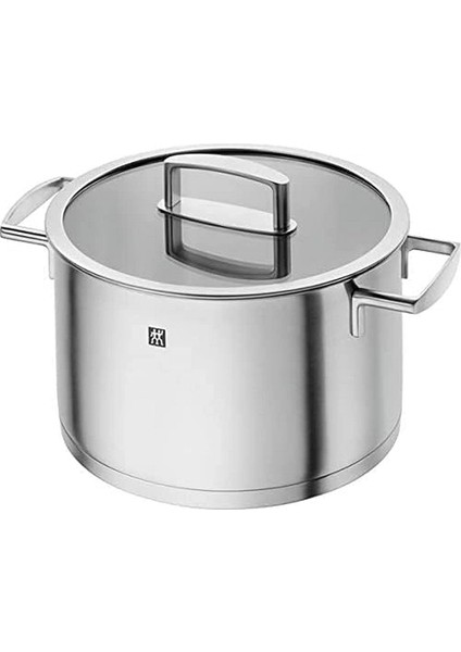 Sığ Tencere, 24 Cm, Yuvarlak, 18/10 Paslanmaz Çelik