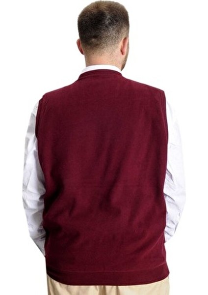 Büyük Beden Erkek Süeter Mürdüm Renkli Vanize Selanik Yaka Tipi 2023 Sonbahar Kış