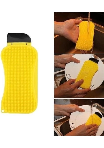 Buğz Çok Fonksiyonlu Deterjan Hazneli Pratik Bulaşık Yıkama Fırçası fiyatları