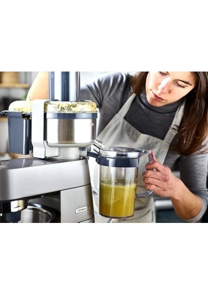 Katı Meyve Sıkacağı Aparatı AT641 - Mutfak Şefi Aksesuarı, Temiz Boşaltma Ağzı, Köpük Filtresi (Tüm Chef Mutfak Makineleri Için Uygun) modelleri