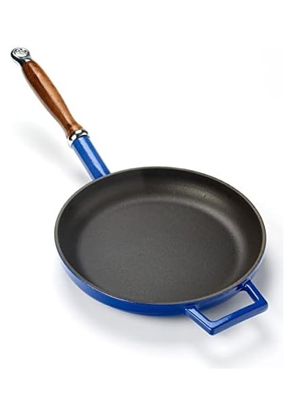 Metal Döküm Kızartma Tavası, 24 Cm, Mavi modelleri