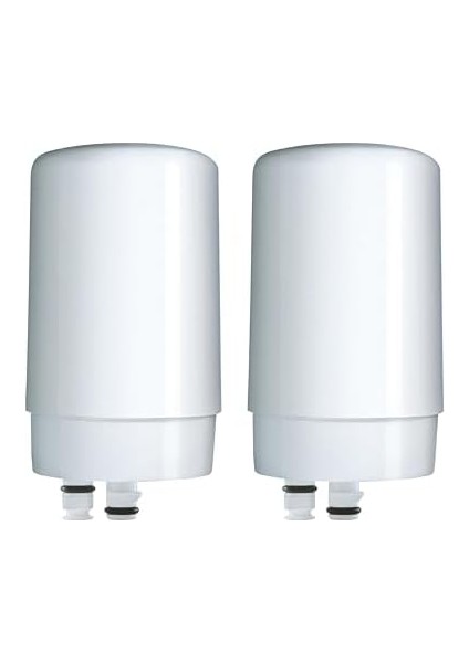 Lavabo Suyu Filtreleme Sistemi Için Musluk Suyu Filtresi, Bpa Içermez, Kurşunu Azaltır, Dört Ay Veya 100 Galon Dayanır, 2 Filtre Içerir, Beyaz fiyatları