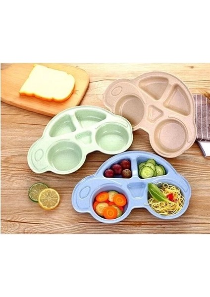 Buğz Bebekler Için Araba Şeklinde Sevimli Mama Tabağı Çocuk Tabldot modelleri