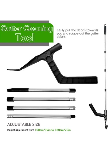 The Gutter Tool Oluk Temizleme Yaprak Temizleme Aracı (Yurt Dışından)