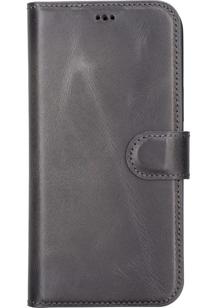 Buğz Apple iPhone 13 Pro Max Uyumlu Deri Cüzdanlı Kılıf Mwwn Tn1 Gri modelleri