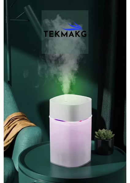 400 ml Büyük Kapasiteli Taşınabilir Hava Nemlendirici, Ultrasonik Soğuk Buhar Makinesi, Rgb LED Işıklı Aroma Difüzörü, Araç Oto ve Ev Ofis Uyumlu, Micro USB fiyatları