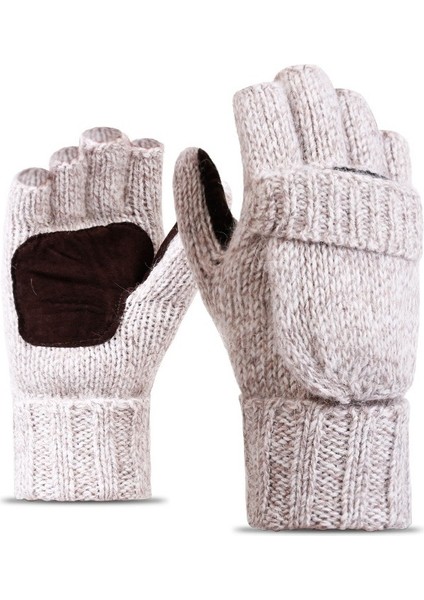 Yün Yarı Parmak Kapaklı Uni Çift Bilek (Yurt Dışından)