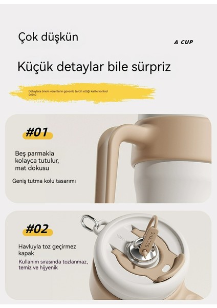 Büyük Kapasiteli Termos Bardak, Pipetli Bardak, Paslanmaz Çelik Bardak (Yurt Dışından) modelleri