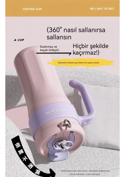 Büyük Kapasiteli Termos Bardak, Pipetli Bardak, Paslanmaz Çelik Bardak (Yurt Dışından) fırsatları