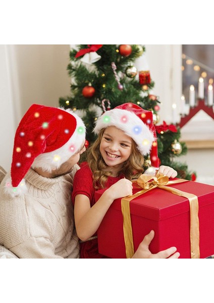 Led'li Tam Şapka, El Işi Dikilmiş, Uzun Kürklü Noel Şapkası (Yurt Dışından) fiyatları