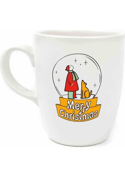 Tasarım Kar Küresi 21 Krem Oval Kupa