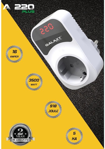 A220 Plus Dijital Ekranlı Akım Koruma Prizi fiyatları