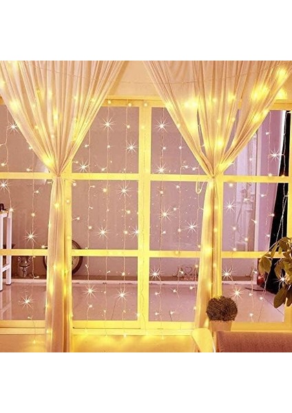 8 Fonksiyonlu Animasyonlu LED Işık Kalın Telli Saçak 240 LED Işık 3 x 3 Metre Yılbaşı LED Aydınlatma Süsleme fiyatları