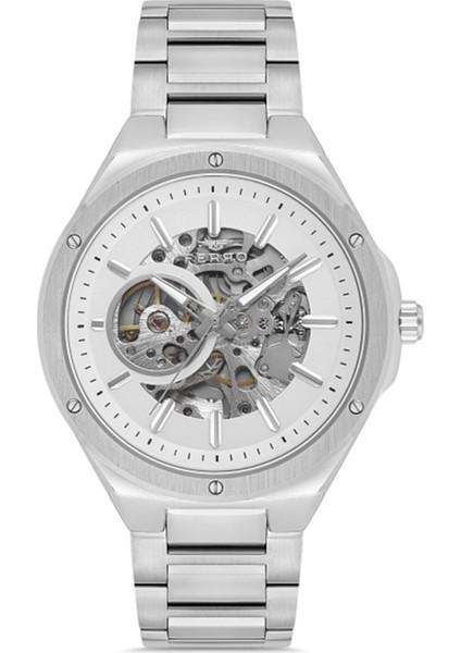 Erkek Çelik Kordon Otomatik Kol Saati Çelik Kasa Su Geçirmez 2 Yıl Garantili Paslanmaz Çelik Pilsiz Mekanizma