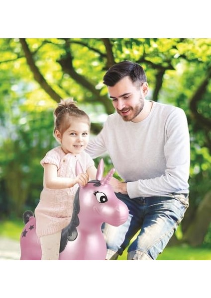 Şişme Atlama Makinesi, Kapalı ve Açık, Ergonomik Tasarım, El Pompası Dahil, Pembe, BG050UNI fiyatları