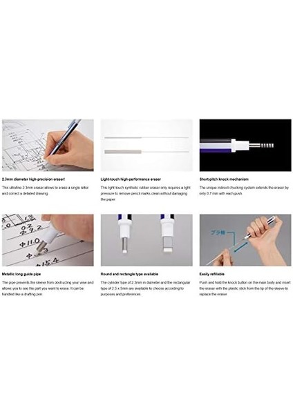 Mono Zero Silgi Yedeği, Yassı Uç, Beyaz, fiyatları