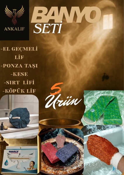 5’li Premium Banyo Seti – Hamam ve Spa Deneyimini Evinize Taşıyın