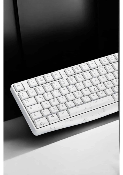 Buğz Beyaz Kablosuz Klavye Fare Seti Kablosuz Fare USB Alıcı Pc Uyumlu fırsatları