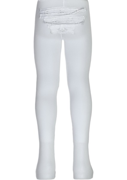 Poposu Dantelli Mikro Bebek Külotlu Çorap