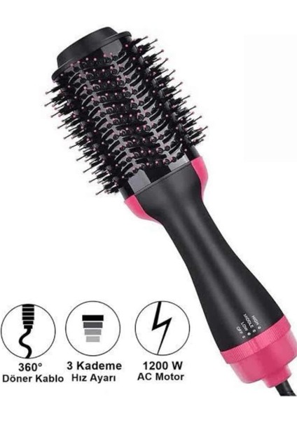 Buğz Saç Şekillendirici ve Saç Düzleştirici Fön Tarağı Tarak Fırça 1200W Saç Kurutma fiyatları