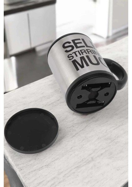 Buğz Mikser Kupa Yazılı Mug Bardak Karıştırma Özelliği