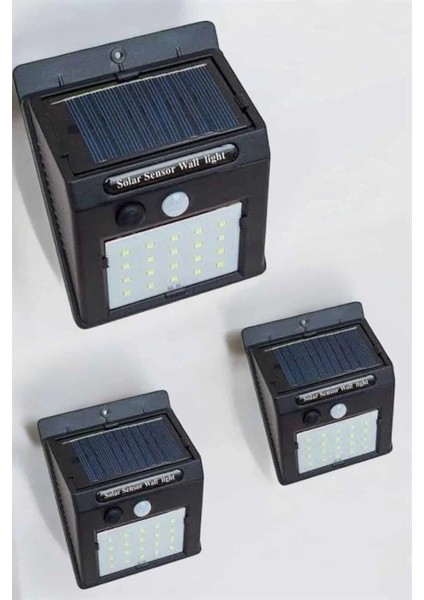 Buğz Güneş Enerjili Bahçe Lambası Solar Gece Aydınlatma Sensörlü Lamba