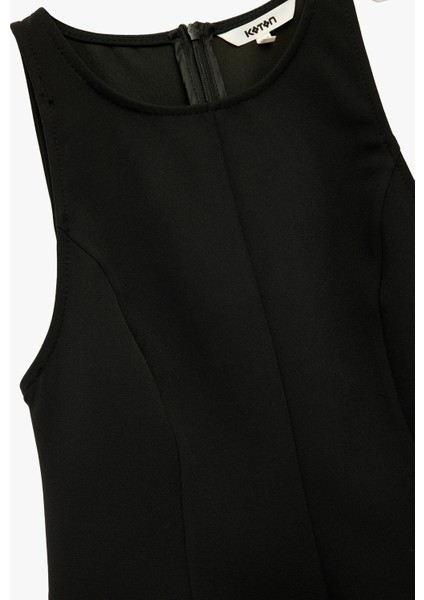 Slim Fit Kolsuz Bisiklet Yaka Peplum Bluz modelleri