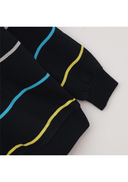 Erkek Uzun Kol Ince Bisiklet Yaka Sweatshirt - CZT-178 - Lacivert modelleri