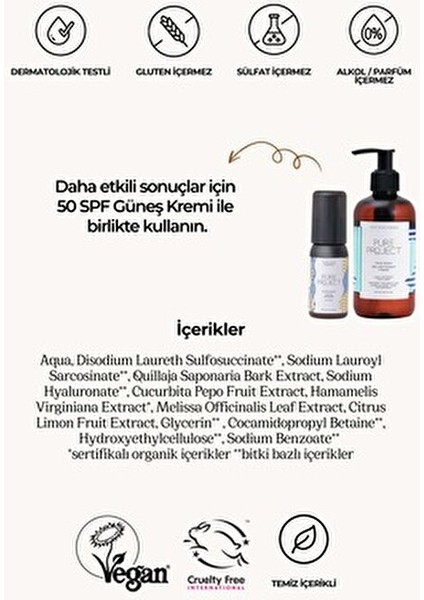 Yüz Temizleme Jeli Karma Ciltler İçin Derinlemesine Temizleme 250 ml