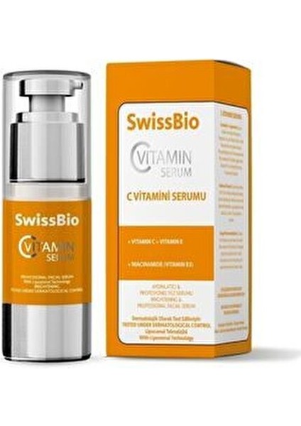 C Vitamini Serumu Aydınlatıcı ve Ton Eşitleyici Etki 30 ml Tüm Cilt Tipleri İçin indirimleri