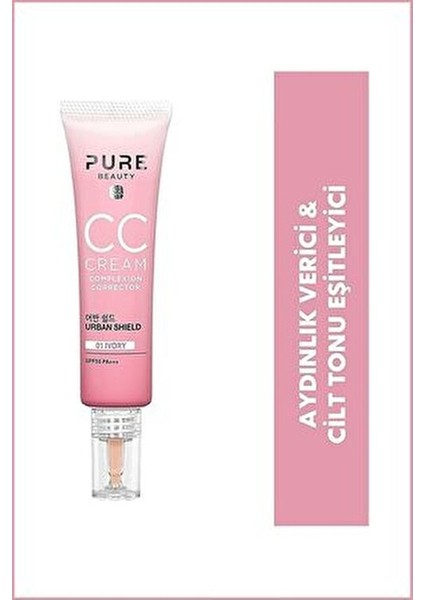 CC Krem SPF50 Pa+++ Tüm Cilt Tipleri İçin Aydınlatıcı Etki 30 ml Niacinamide İçerir modelleri