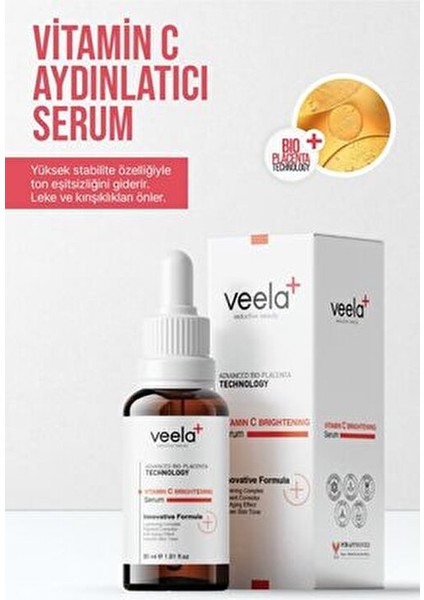 Cilt Serumu Aydınlatıcı Yaşlanma Karşıtı Leke Önleyici 30 ml C Vitamini İçerir