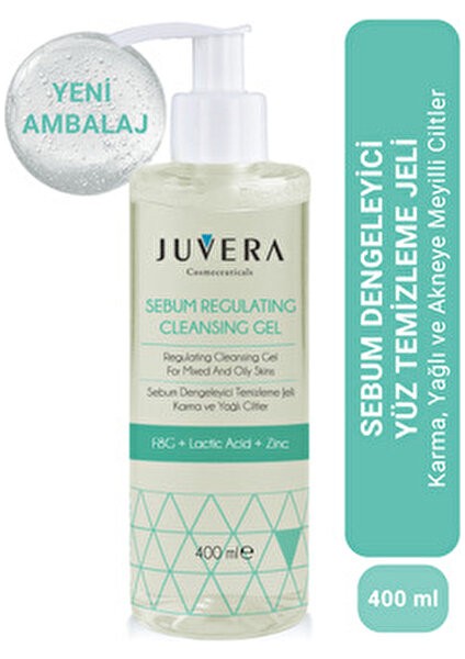 Sebum Dengeleyici Temizleme Jeli Yağlı Ciltler İçin Çinko ve Laktik Asit 400 ml fiyatları