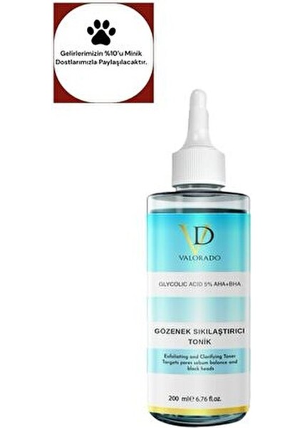 Glikolik Asit Tonik Tüm Ciltler İçin Arındırıcı Etki 200 ml AHA & BHA İçerikli fiyatları