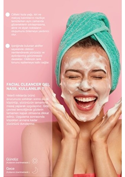 Yüz Temizleme Jeli Canlandırıcı Etkiyle Tüm Cilt Tiplerine Uygun 250 ml B5 Vitamini İçerir